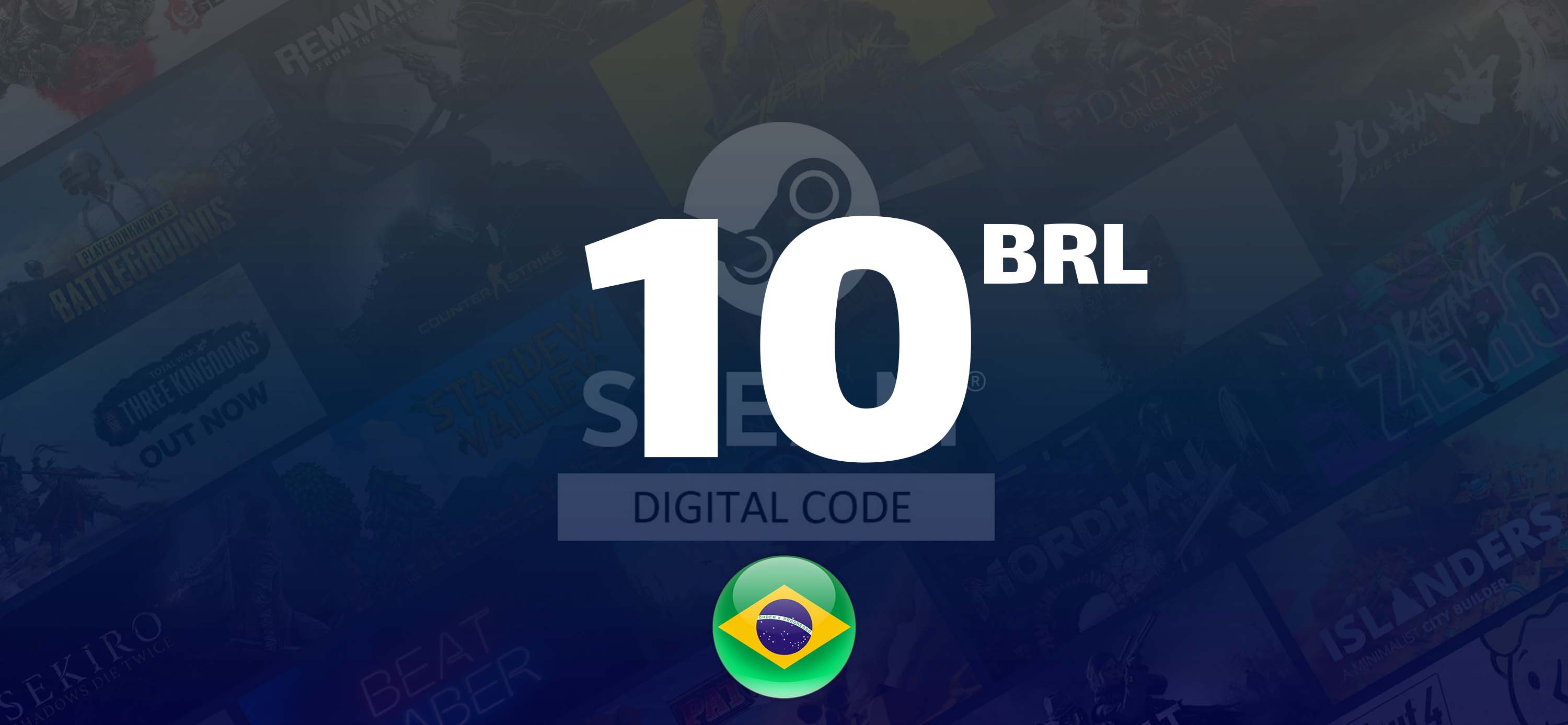Gift Code Steam : 10 BRL