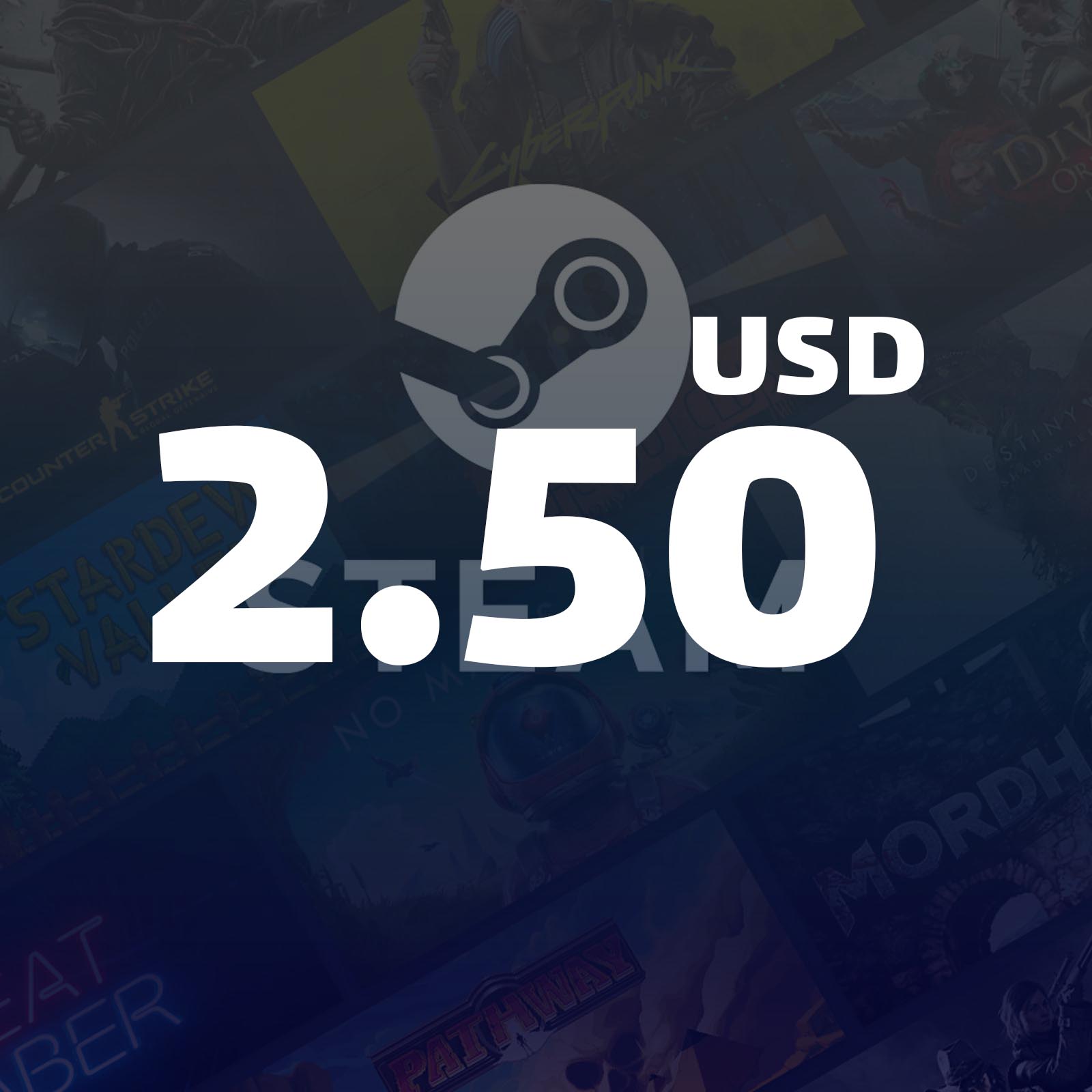 Gift Code Steam : 2.50 USD