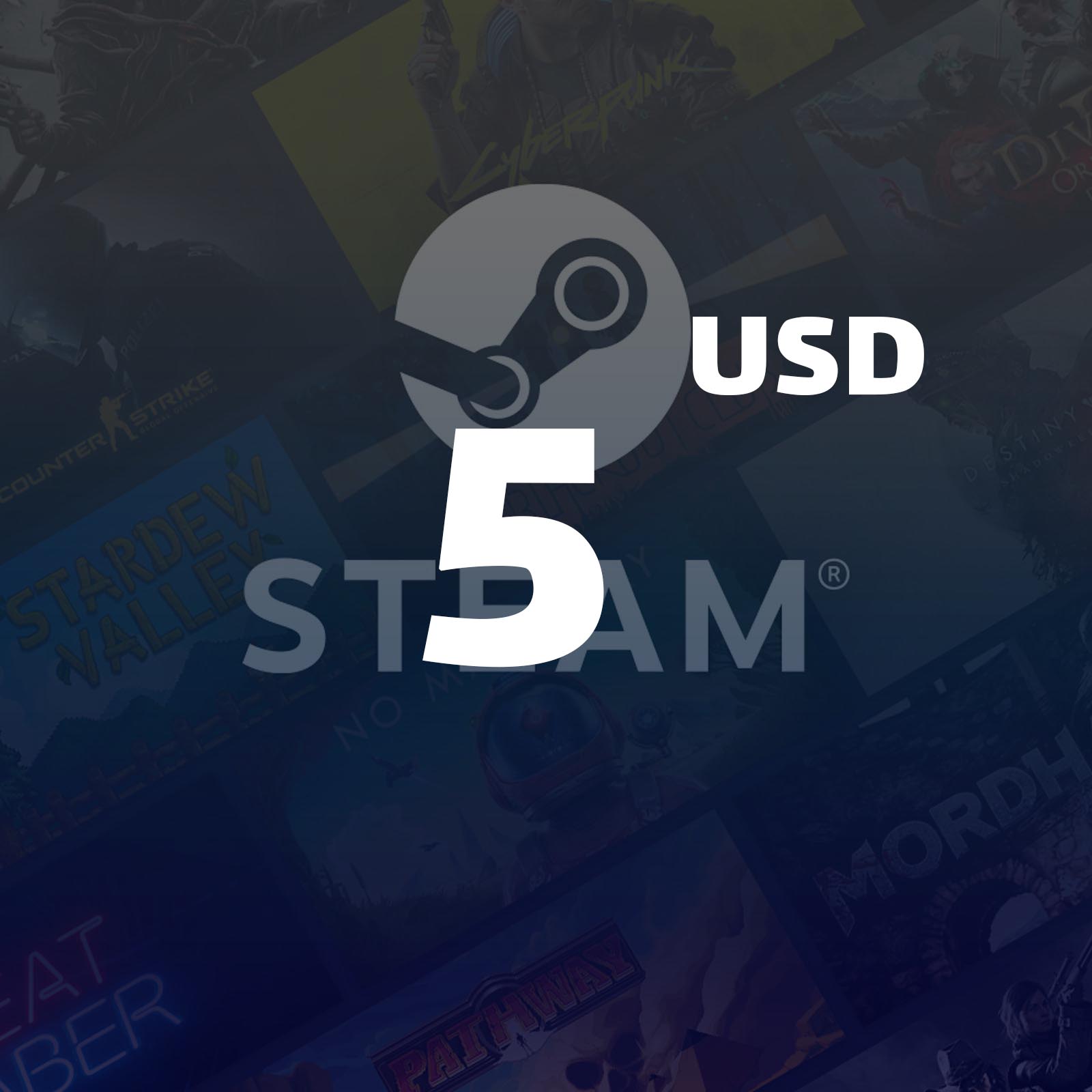 Gift Code Steam : 5 USD